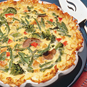 Turkey-Vegetable Hash Brown Quiche